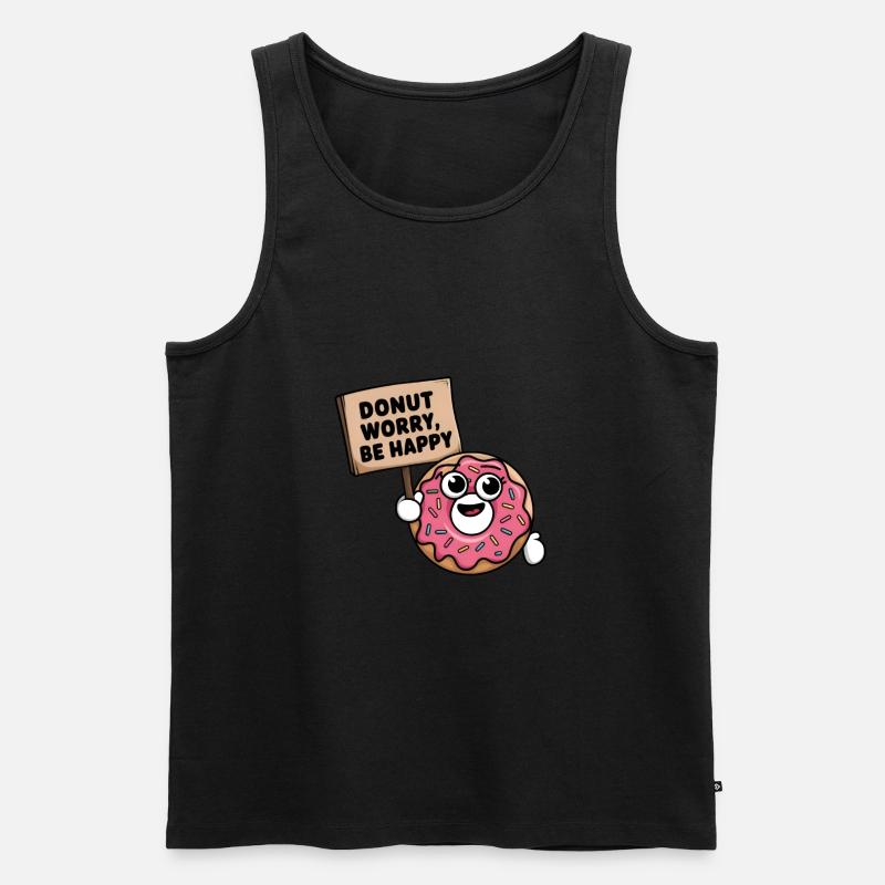 Donut-Sorge, sei glücklich - Männer Premium Bio Tank Top - undefined