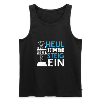 Achterbahn Freizeitpark Rollercoaster - Männer Premium Bio Tank Top - Schwarz - Vorne - Michal (187cm)
