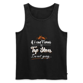 Tap dance - gift for dancers, tap shoes - Men's Premium Organic Tank Top - black - Front - AI Model Male 178 light (178cm)