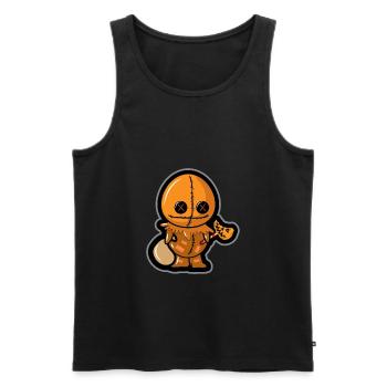 Trick Treat Funny Cute Halloween Costume - Männer Premium Bio Tank Top - Schwarz - Vorne - Michal (187cm)
