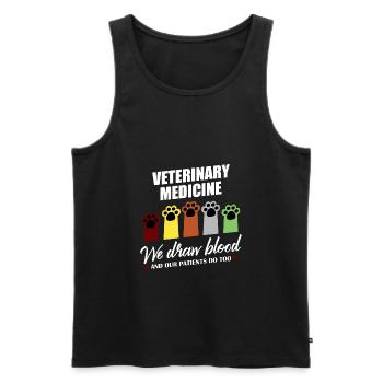 Vétérinaire vétérinaire - Débardeur bio Premium Homme - noir - Devant - Michal (187cm)