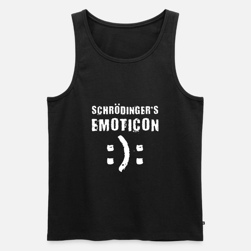 Physiker Gesicht - Männer Premium Bio Tank Top - Schwarz
