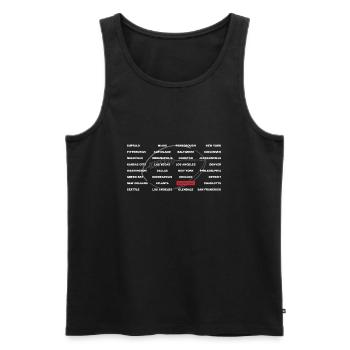 Villes de football Tampa Bay - Débardeur bio Premium Homme - noir - Devant - Michal (187cm)