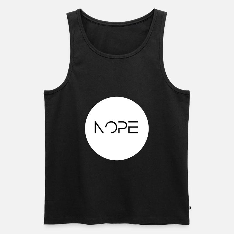 Nope - Männer Premium Bio Tank Top - Schwarz