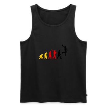 Basketball Sports Evolution for BBall Lovers Dunk - Men's Premium Organic Tank Top - black - Front - Michal (187cm)