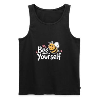 Honigbiene Imker Bienen Biene - Männer Premium Bio Tank Top - Schwarz - Vorne - AI Model Male 178 light (178cm)