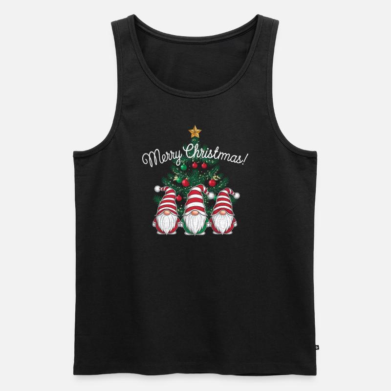 Gnom Weihnachtspullover Gnome Weihnachten - Männer Premium Bio Tank Top - Schwarz