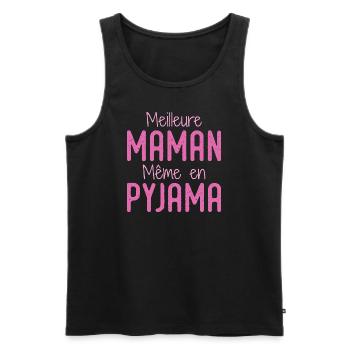 Beste Mutter Pyjama Geschenk Frau Humor - Männer Premium Bio Tank Top - Schwarz - Vorne - Michal (187cm)
