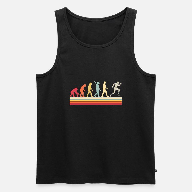 Évolution du Para Running - Débardeur bio Premium Homme - noir