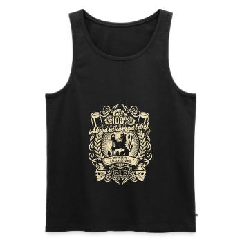 Düsseldorf Bierspruch Design Abwärtskompatibel - Männer Premium Bio Tank Top - Schwarz - Vorne - Michal (187cm)