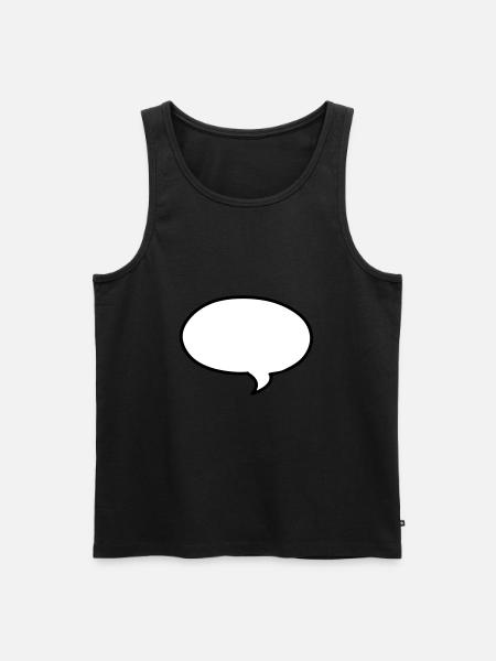 Speech bubble Speech bubble bulle - Men's Premium Organic Tank Top - black