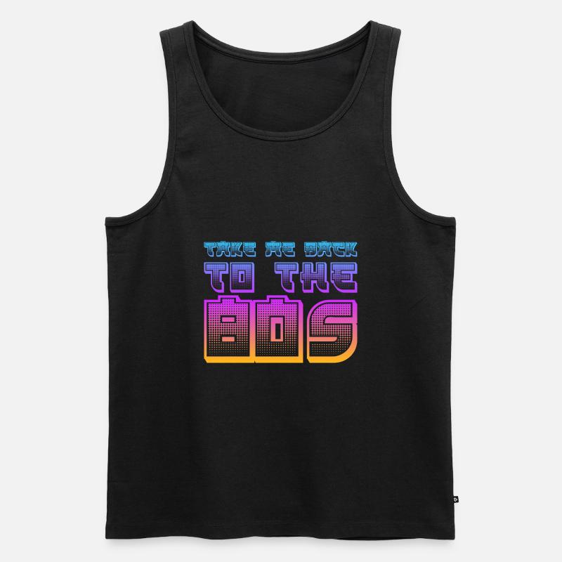 Kind der 80er - Männer Premium Bio Tank Top - Schwarz