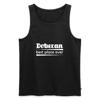 Doberan - Stadt best place ever - Männer Premium Bio Tank Top - Schwarz - Vorne - Michal (187cm)