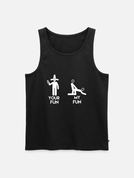 MY fun sex gift idea - Men's Premium Organic Tank Top - black