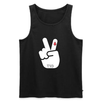 Diabetes TYPE 1 medicine gift idea - Men's Premium Organic Tank Top - black - Front - AI Model Male 178 light (178cm)
