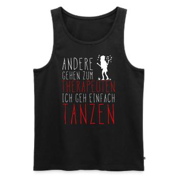Ich geh tanzen ! GESCHENKIDEE GEBURTSTAG - Männer Premium Bio Tank Top - Schwarz - Vorne - Michal (187cm)
