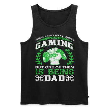 Gamer gamer player gift idea - Men's Premium Organic Tank Top - black - Front - AI Model Male 178 light (178cm)