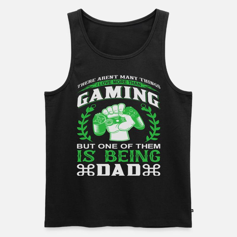 Gamer Zocker Player Geschenkidee - Männer Premium Bio Tank Top - Schwarz