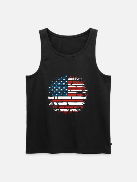 America funny gift idea - Men's Premium Organic Tank Top - black