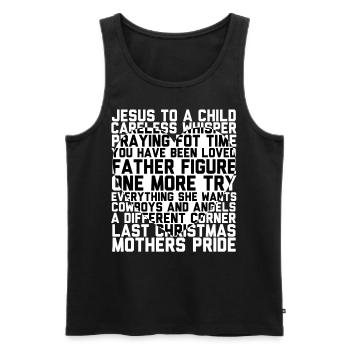 George Yog the Legend T-Shirt Faith - Männer Premium Bio Tank Top - Schwarz - Vorne - AI Model Male 178 light (178cm)