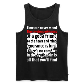 Careless Whispers George Forever - Männer Premium Bio Tank Top - Schwarz - Vorne - AI Model Male 178 light (178cm)