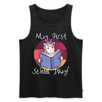 Einhorn Fabel Lustig geschenk - Männer Premium Bio Tank Top - Schwarz - Vorne - AI Model Male 178 light (178cm)