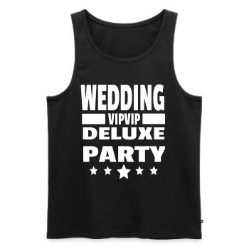 Mariages Party Deluxe Mariage Cadeau - Débardeur bio Premium Homme - noir - Devant - Michal (187cm)