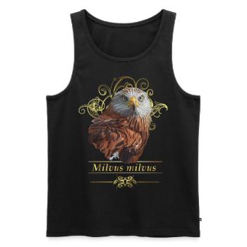 Echter Milan - Männer Premium Bio Tank Top - Schwarz - Vorne - AI Model Male 178 light (178cm)
