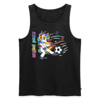 Unicorn Football - Unicorn Football - Débardeur bio Premium Homme - noir - Devant - Michal (187cm)