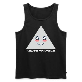 Acute Triangle - Männer Premium Bio Tank Top - Schwarz - Vorne - AI Model Male 178 light (178cm)