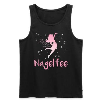 Nagelfee Nageldesignerin Nagelstudio - Männer Premium Bio Tank Top - Schwarz - Vorne - Michal (187cm)