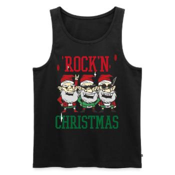 Joyeux Noël Familles Freiertage Logo - Débardeur bio Premium Homme - noir - Devant - Michal (187cm)