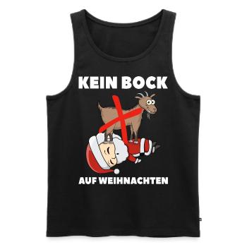 Kein Bock Auf Weihnachten - Männer Premium Bio Tank Top - Schwarz - Vorne - Michal (187cm)