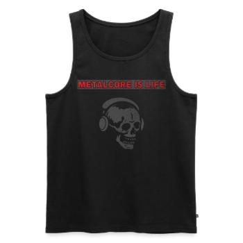 Le metalcore est le metalhead de la vie - Débardeur bio Premium Homme - noir - Devant - Michal (187cm)