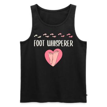 Pedicure Podiatrist | Food Whisperer - Men's Premium Organic Tank Top - black - Front - AI Model Male 178 light (178cm)