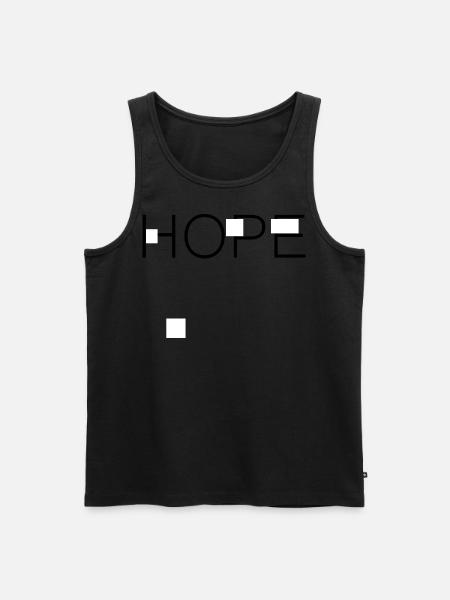 Hope Ästhetik ästhetisch Geschenk - Männer Premium Bio Tank Top - Schwarz