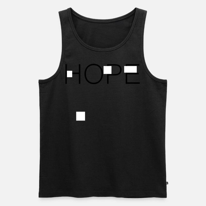 Hope Ästhetik ästhetisch Geschenk - Männer Premium Bio Tank Top - Schwarz