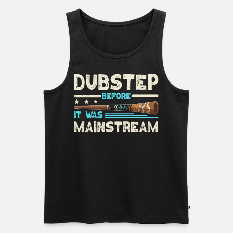 Didgeridoo Dubstep Before It Was Mainstream - Männer Premium Bio Tank Top - Schwarz