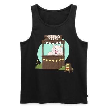 Free Hisses - Hissing Booth - Männer Premium Bio Tank Top - Schwarz - Vorne - AI Model Male 178 light (178cm)