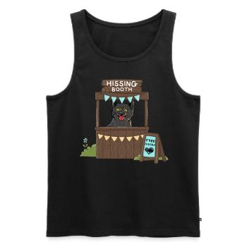 Free Hisses - Hissing Booth - Men's Premium Organic Tank Top - black - Front - AI Model Male 178 light (178cm)