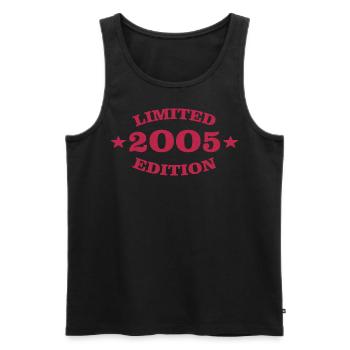 Édition Limitée 2005 18e anniversaire - Débardeur bio Premium Homme - noir - Devant - Michal (187cm)