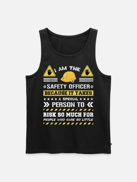Safety Manager Safety Officer - Men's Premium Organic Tank Top - black