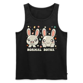 Easter Easter Plastic Surgeon Botox - Men's Premium Organic Tank Top - black - Front - AI Model Male 178 light (178cm)