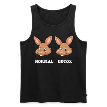 Easter Easter Plastic Surgeon Botox - Men's Premium Organic Tank Top - black - Front - AI Model Male 178 light (178cm)