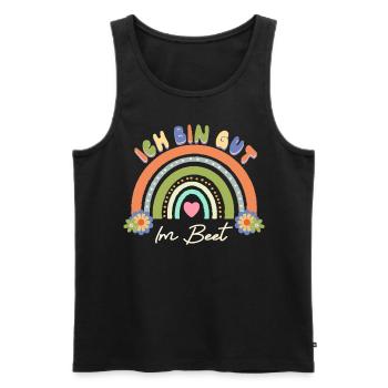 Gärtner Ich Bin Gut Im Beet - Männer Premium Bio Tank Top - Schwarz - Vorne - Michal (187cm)