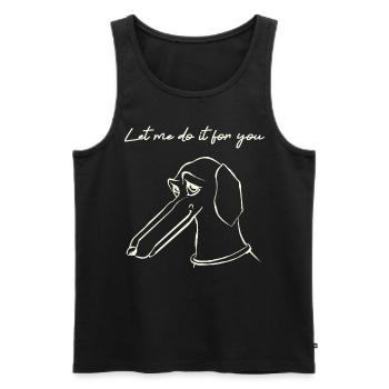 Borzoi Dog Borzoi Dog Let Me Do It For You - Men's Premium Organic Tank Top - black - Front - Michal (187cm)