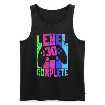 30. Geburtstag Geschenk Gamer Gaming Zocker Game - Männer Premium Bio Tank Top - Schwarz - Vorne - AI Model Male 178 light (178cm)