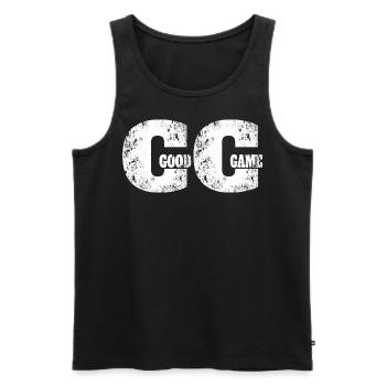 Good Game Gaming Zocker Zocken Gamer Gamepad - Men's Premium Organic Tank Top - black - Front - AI Model Male 178 light (178cm)
