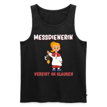 Messdiener Im Glauben Vereint - Männer Premium Bio Tank Top - Schwarz - Vorne - Michal (187cm)