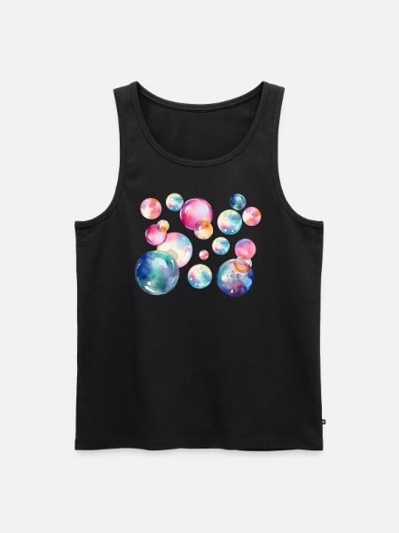Dreambubbles - Männer Premium Bio Tank Top - Schwarz